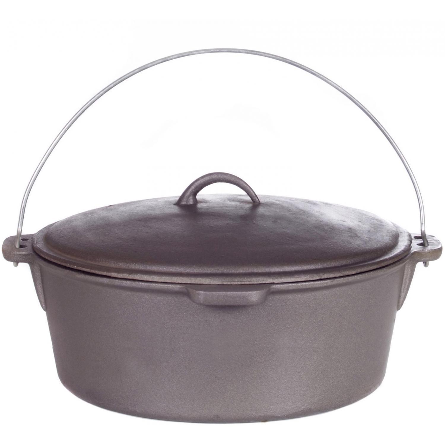 Dutch Oven Pre Seasoned Cast Iron Lid – Overmont