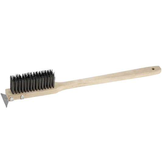 Wire Brush, 20" O.A.L., wire  bristles, wood handle