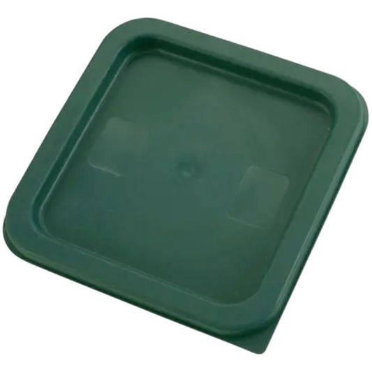Winco Container Cover for 2 & 4 qt Square Storage Containers, Polyethylene, Green