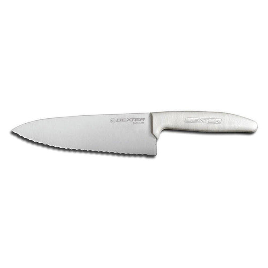 6" Sani-Safe® Chef's Knife with Polypropylene White Handle
