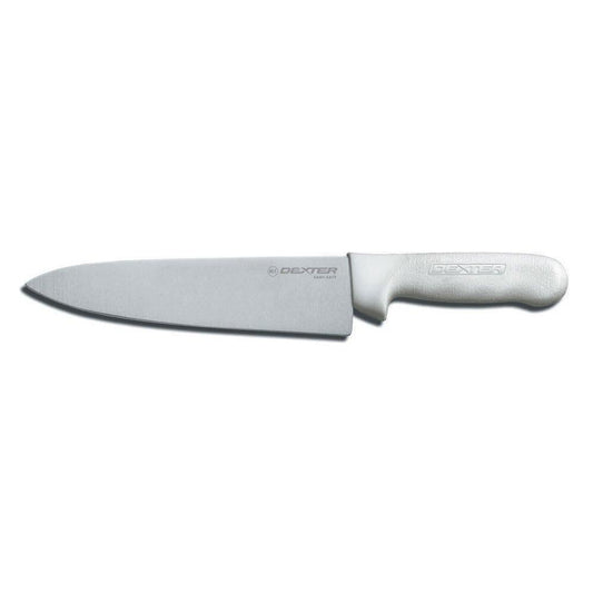8" Sani-Safe® Chef's Knife w/ Polypropylene White Handle