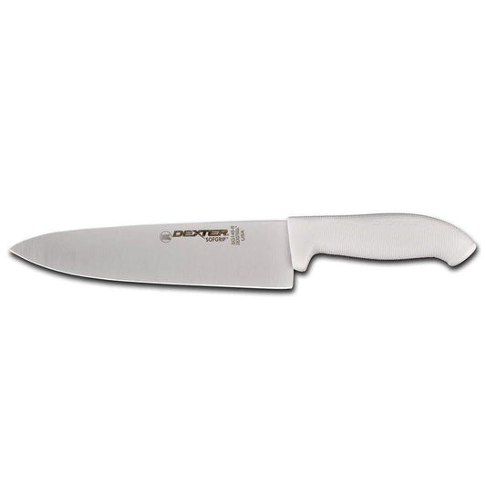 8" Chef's Knife with Soft White Rubber Handle