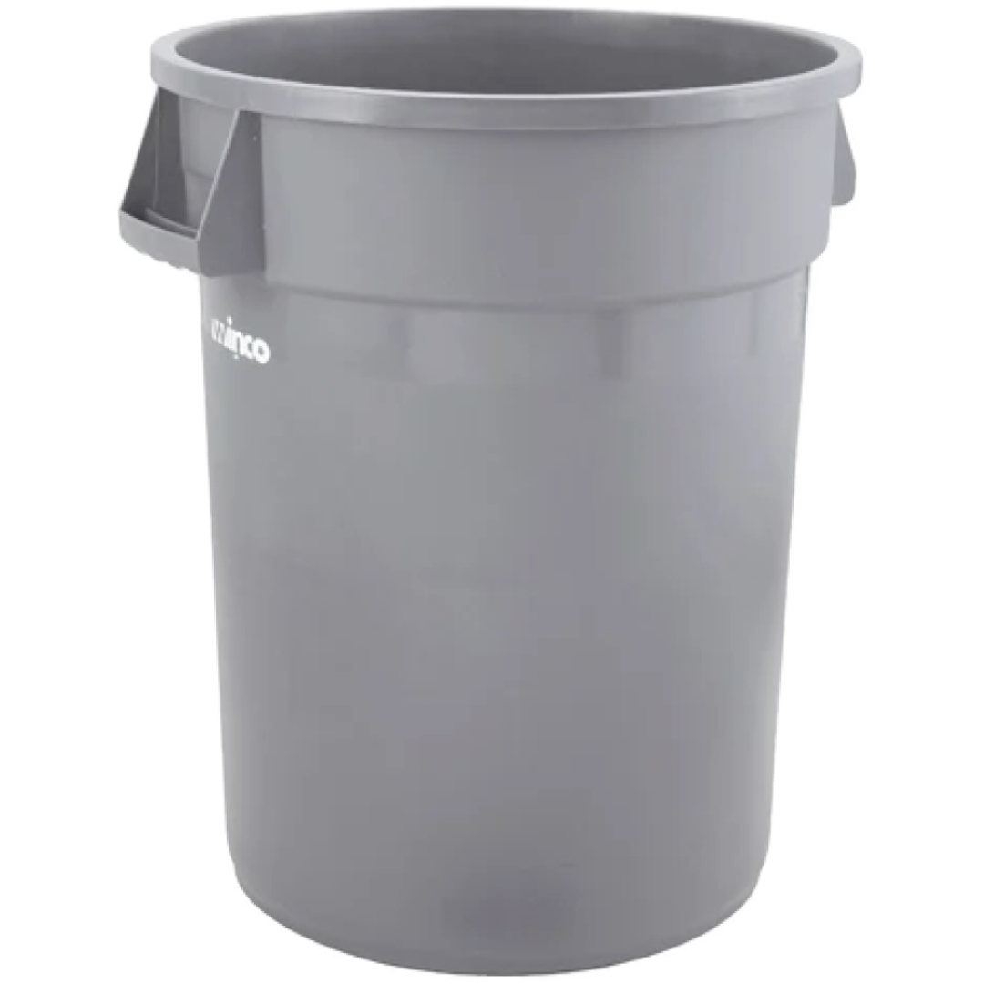 Winco PTC-23SG, 23-Gallon Gray Slender Trash Can