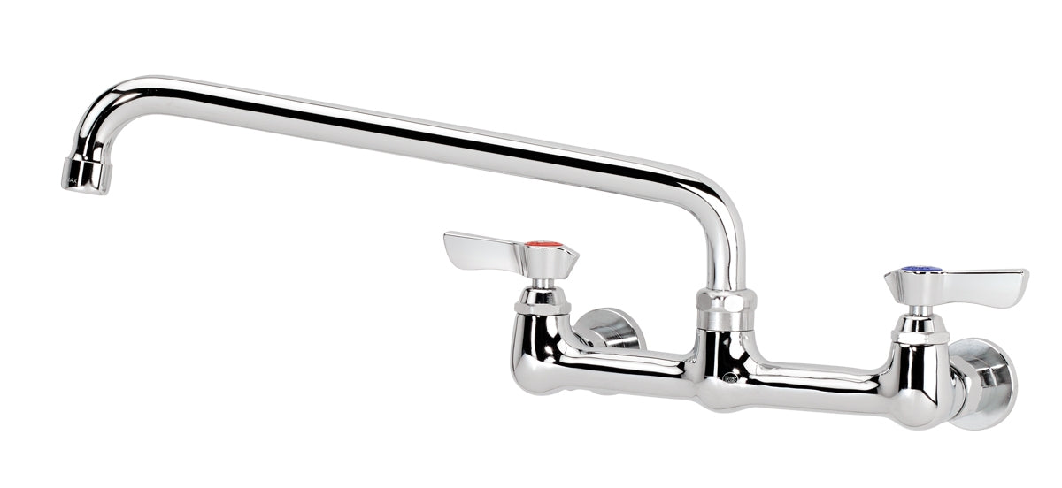 Silver Series 8" Center Wall Mount Faucet With 12" Spout