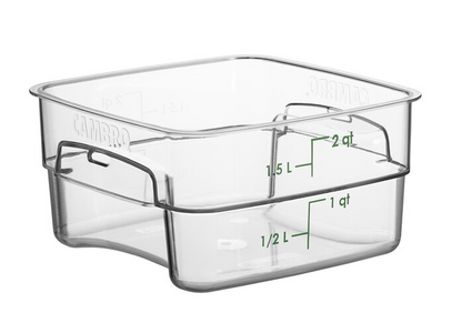 FreshPro 2 Qt. Clear Polycarbonate Food Storage Container