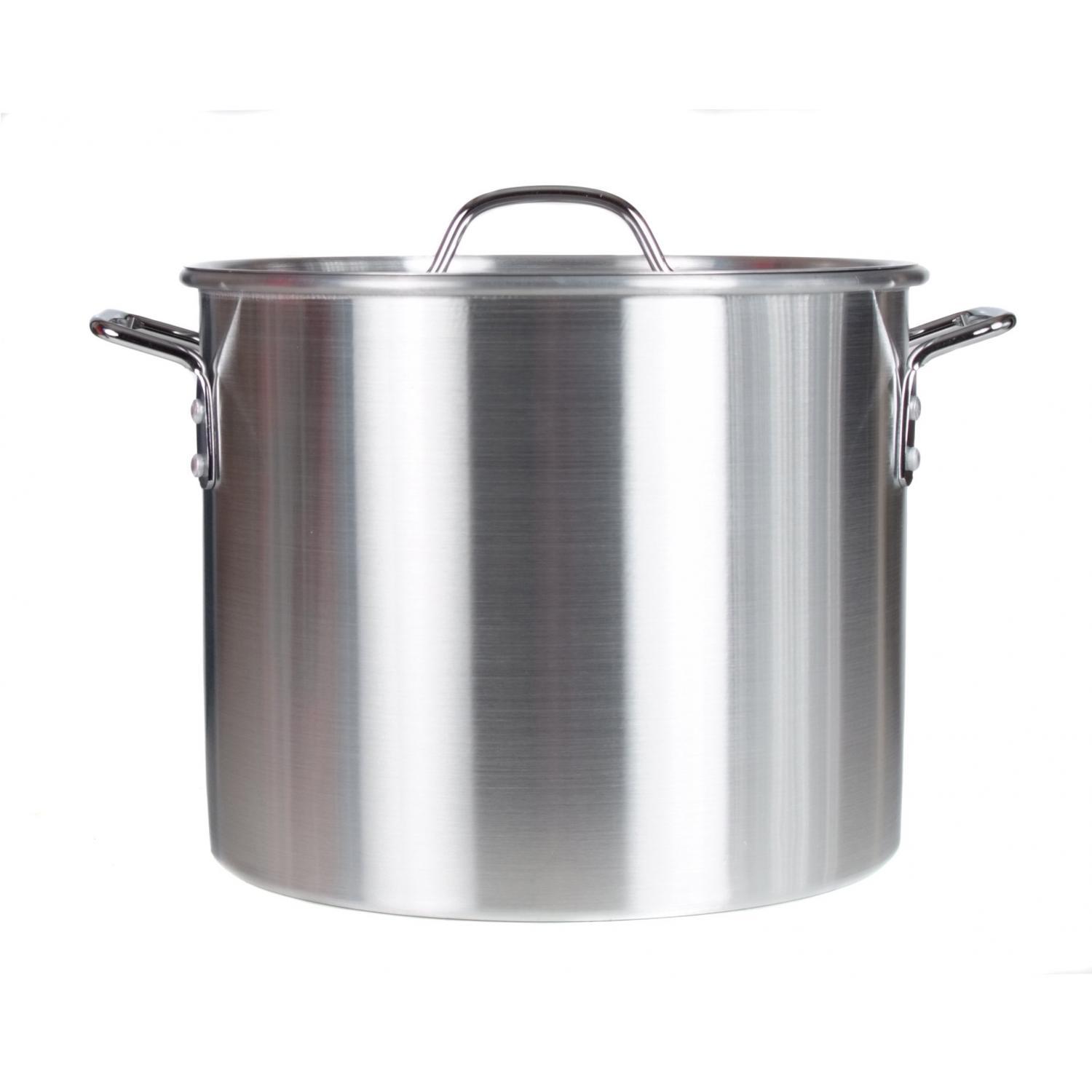 Aluminum Boiling Pot with Basket & Lid - Assorted Sizes - Metal Fusion, Inc.