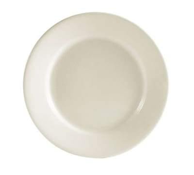 9 3/4" American White Rolled Edge Dinner Plate - Richard's Supply Inc