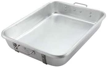 Aluminum Roast Pan with Straps and Handles (Top) - 24" x 18" x 4 1/2" - Richard's Supply Inc
