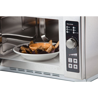 Amana 1000w Commercial Microwave with Dial Control, 120v