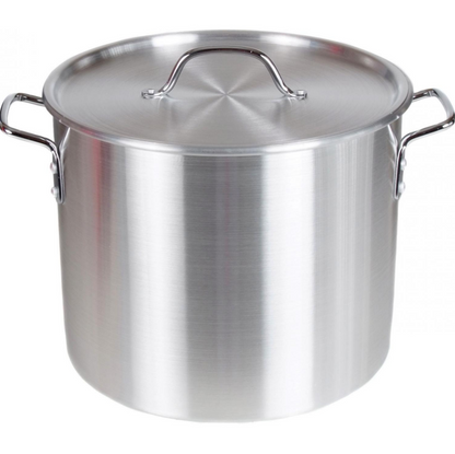 Aluminum Boiling Pot with Basket and Lid, 60quart