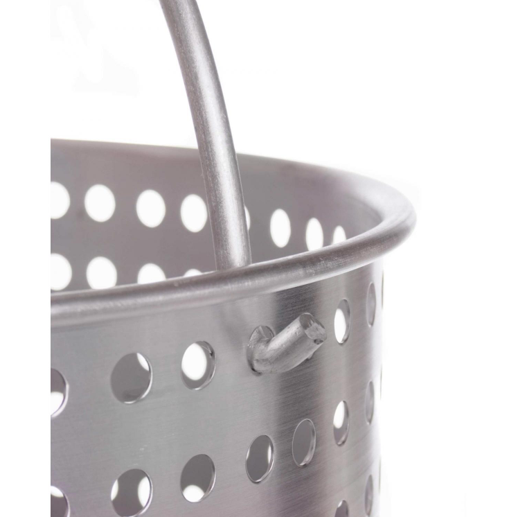 Aluminum Boiling Pot with Basket and Lid, 60quart