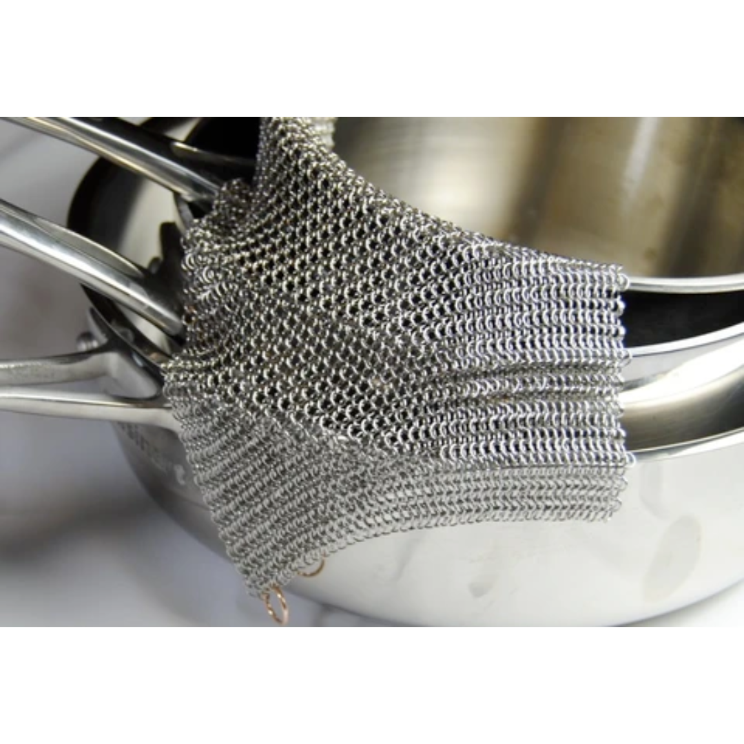 Knapp Made Chainmail Scrubber with Silicone Core