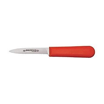 Dexter Russell S104R-PCP 3 1/4" Sani Safe® Paring Knife  w/ Polypropylene Red Handle