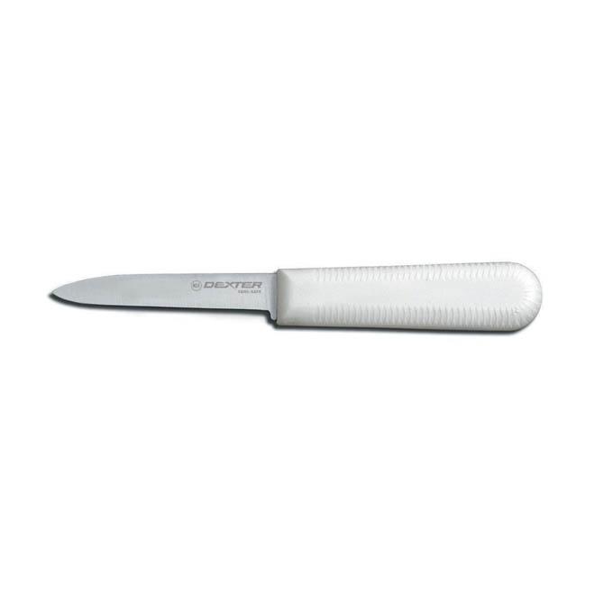 Dexter Russell S104PCP 3 1/4" Sani Safe® Paring Knife with Polypropylene White Handle