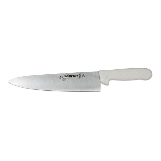 10" Sani-Safe® Chef's Knife with Polypropylene White Handle