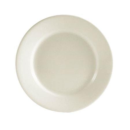 8.25" Ceramic Rolled Edge Salad Plate/American White - Richard's Supply Inc