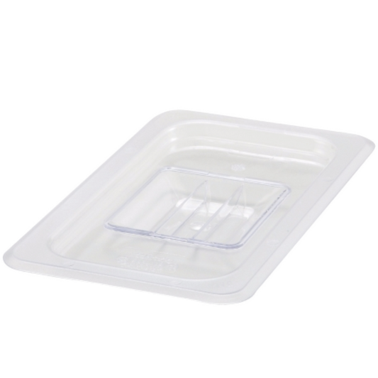 Winco Poly-Ware 1/4 Size Solid Polycarbonate Food Pan Cover
