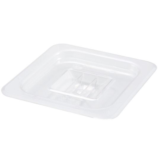 Poly-Ware Food Pan Cover, 1/6 size, solid, with handle,