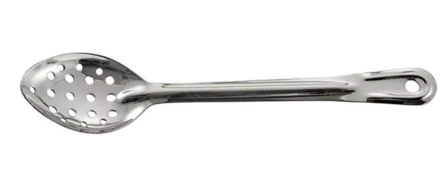 13" Perforated Stainless Steel Basting Spoon