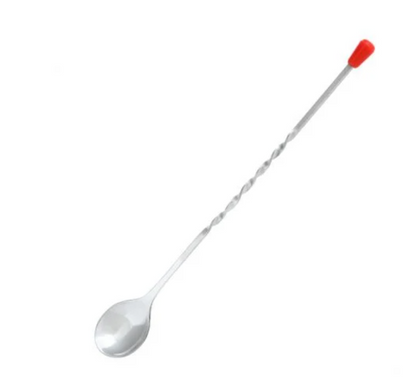 11" Red Ball Bar Spoon