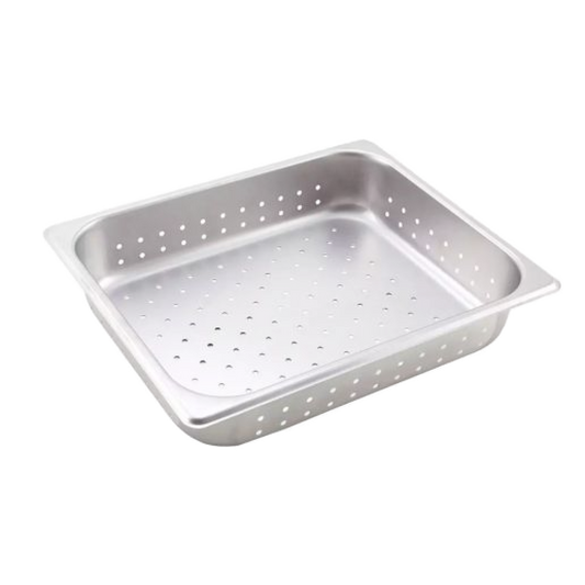 1/2 Size Perforated Stainless Steel Steam Table Pan