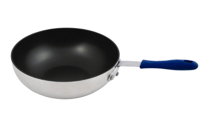 11" Non-Stick Aluminum Stir Fry Pan with Silicone Handle