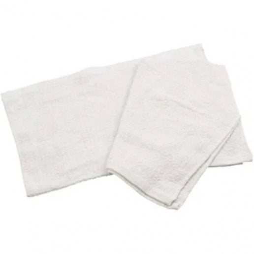White 16" x 19" Cotton Bar Towel