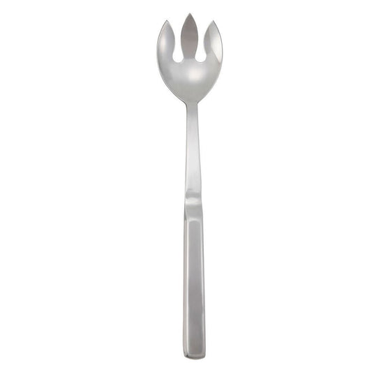 Serving Spoon, 11-3/4", notched, with hollow handle, stainless steel