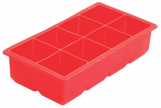 Winco Silicone Ice Cube Tray - (8) 2" Cubes