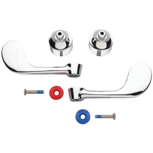 Chrome Plated 4" Wrist Blade Handle Kit For Faucets