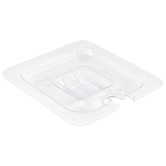 Poly-Ware 1/6 Size Slotted Polycarbonate Food Pan Cover