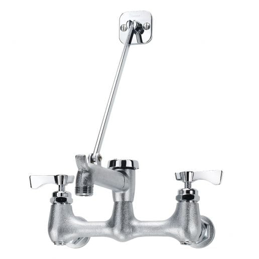Wall Mount Service Faucet With 6-1/2" Heavy Cast Spout