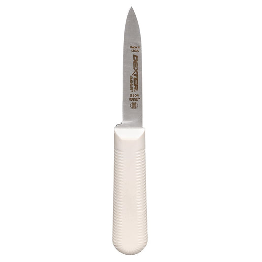 3-1/4" Paring Knife w/ Polypropylene White Handle
