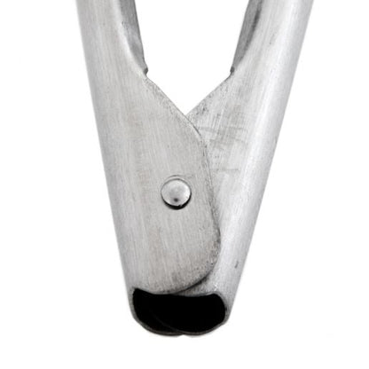 Stainless Steel Coiled Spring Utility Tong, Scalloped Edge