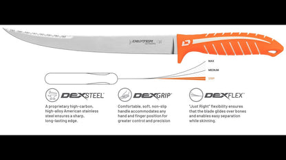 DEXTREME® Dual Edge 7" flexible fillet knife with sheath