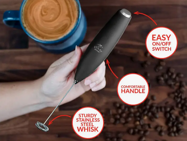 Handheld Milk Frother (Without Stand) - Matte Black