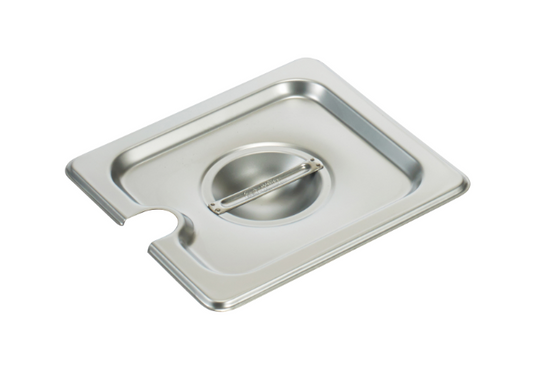 1/6 Size Slotted Steam Table Pan Cover with Handle