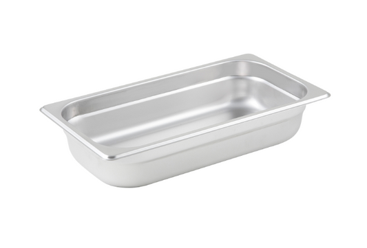 1/3 Size Stainless Steel Steam Table Pan
