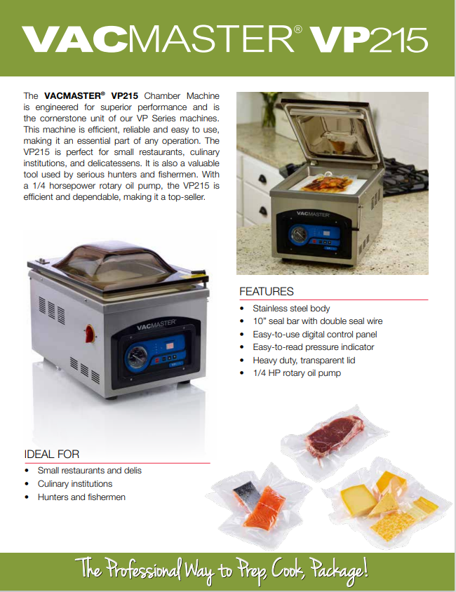 ARY VacMaster VP220 Chamber Vacuum Packaging Machine (12 Seal Bar)