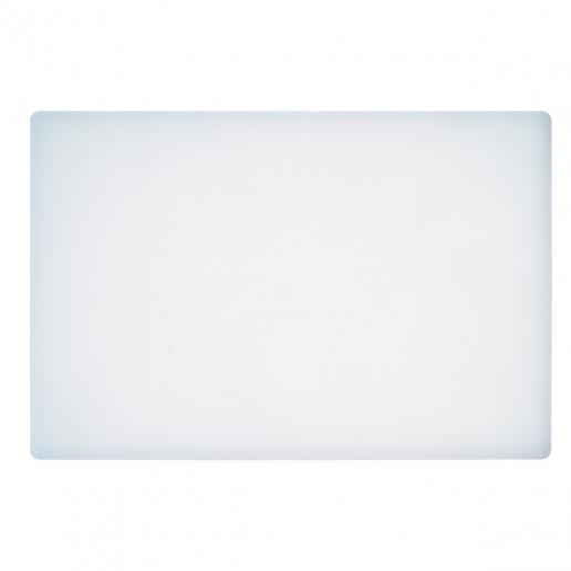 12" x 18" White Plastic Cutting Board - Richard's Supply Inc