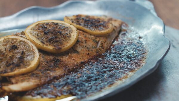 Parrain's Cajun Butter Seasoning on fish and shrimp