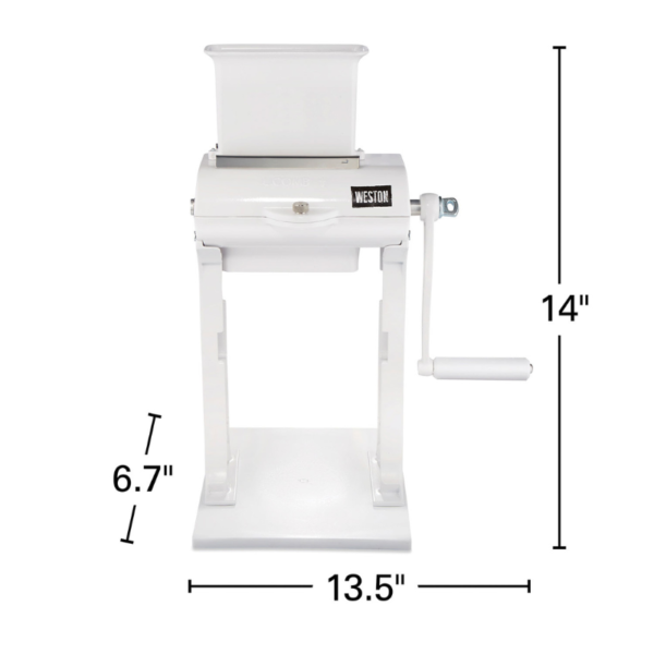 Weston® Manual Meat Cuber/Tenderizer dimensions and size.