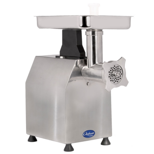 Globe Meat Chopper w/ #12 Head Size & 250 lbs Meat/hr, 115v side view.