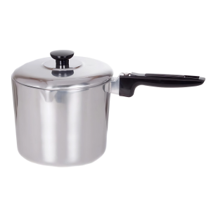 3 Quart Polished Aluminum Sauce Pot with Lid