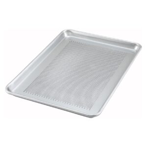 Perforated Aluminum Sheet Pan, Close Bead 1/2 Size