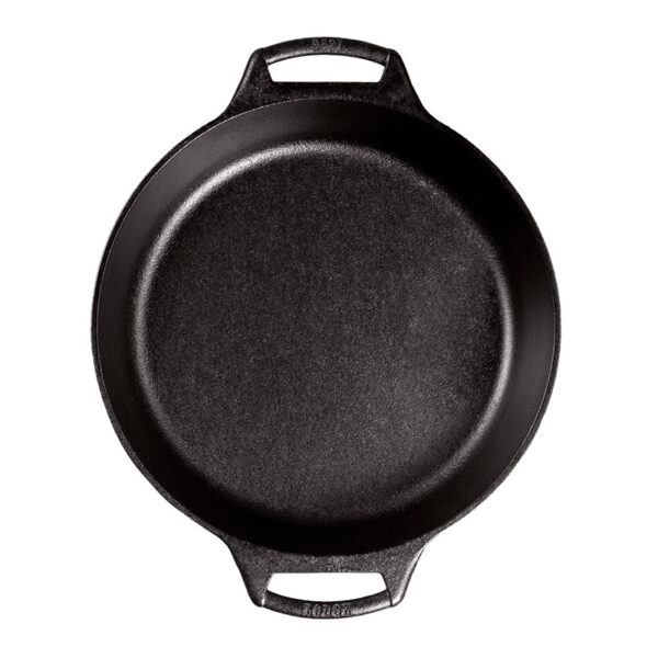 10.25 Inch Seasoned Cast Iron Baker's Skillet-1