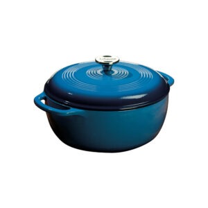 Lodge Blue Cast Iron Enameled Dutch Oven 6QT