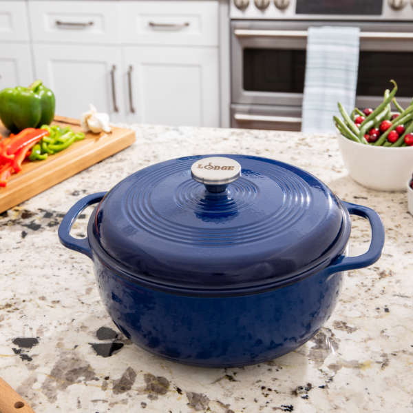 Indigo Essential Enamel Cast Iron Dutch Oven - Image 2