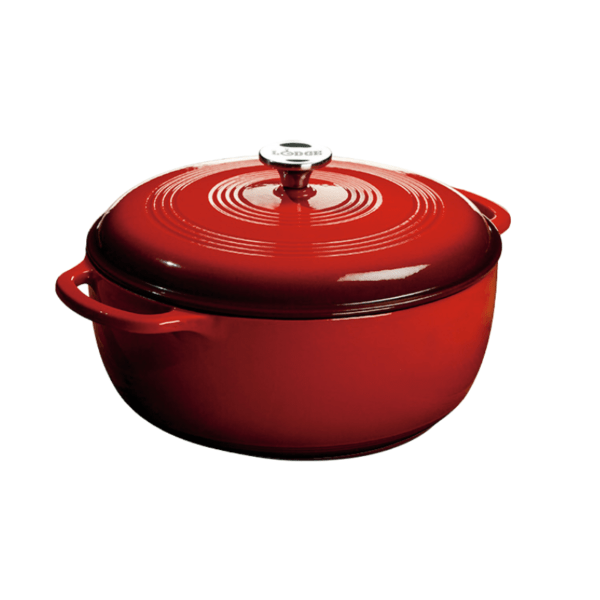 Red Essential Enamel Cast Iron Dutch Oven