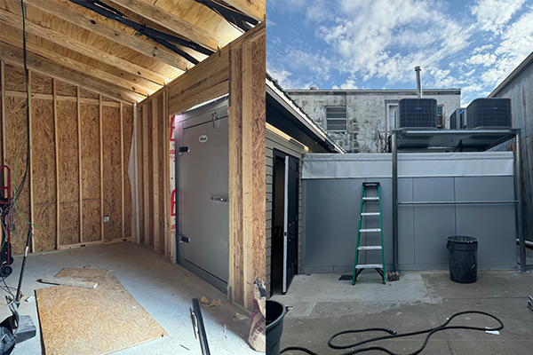 Walk-in refrigeration installation